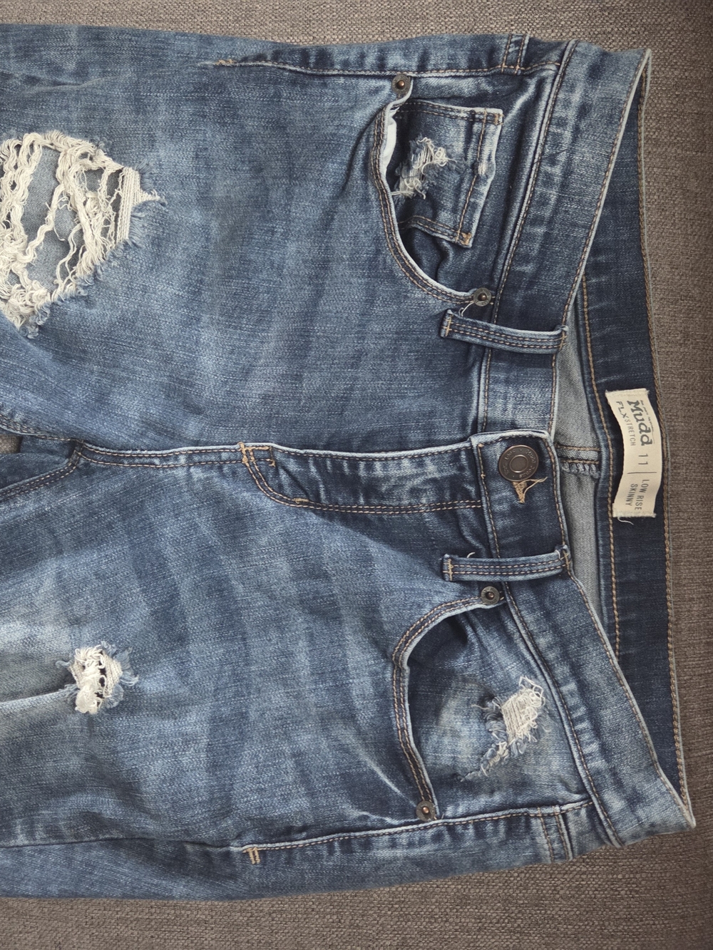 Mudd Distressed Blue Boyfriend Jeans
